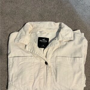 Hollister Cream Corduroy Jacket